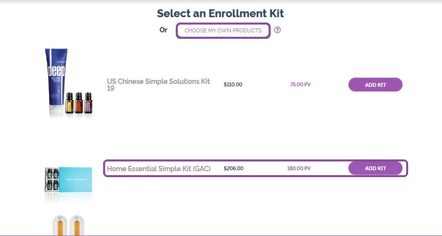 Alege un kit sau propriile produse